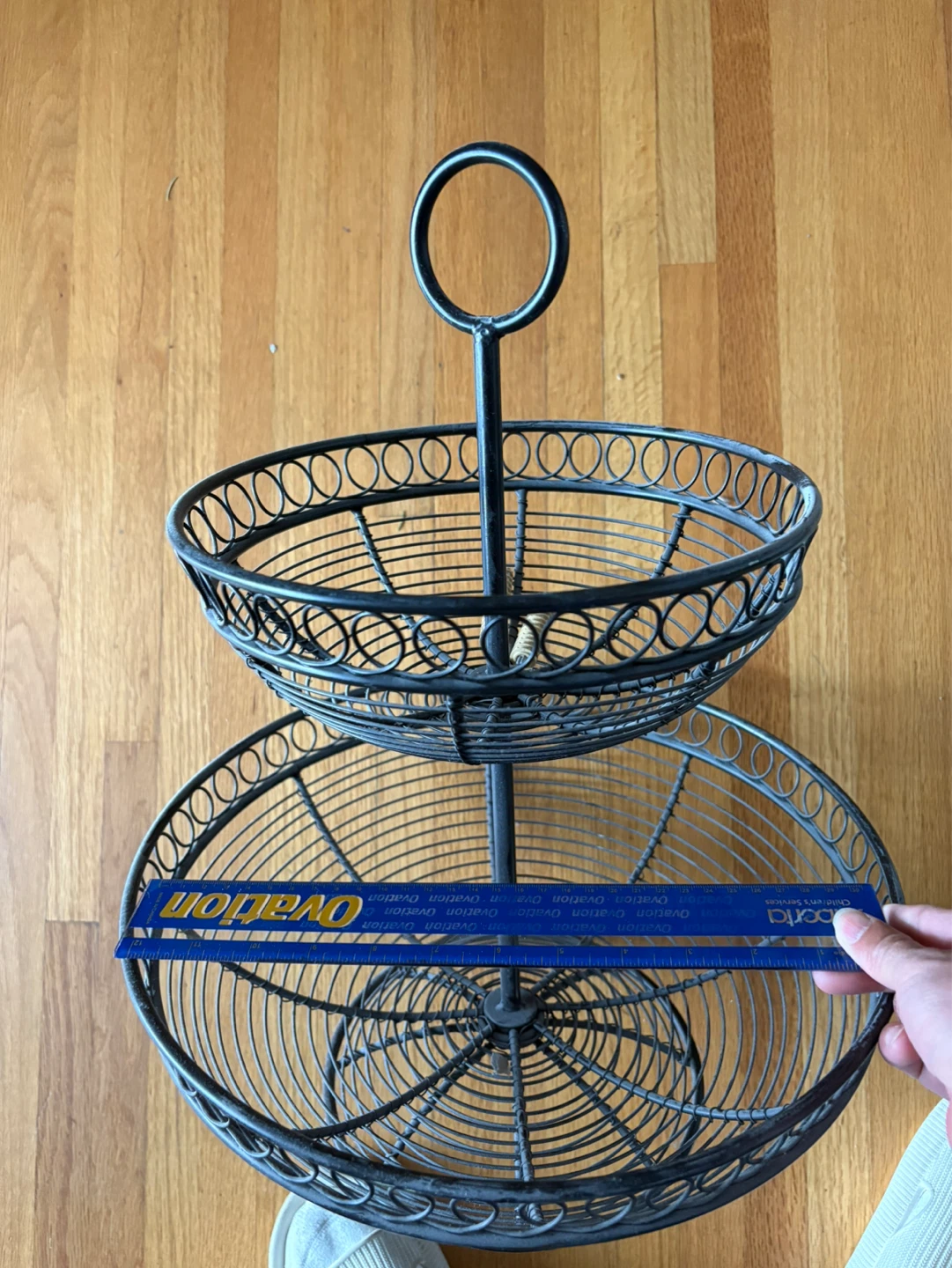 2-Tier Metal Wire Fruit Basket - photo 3