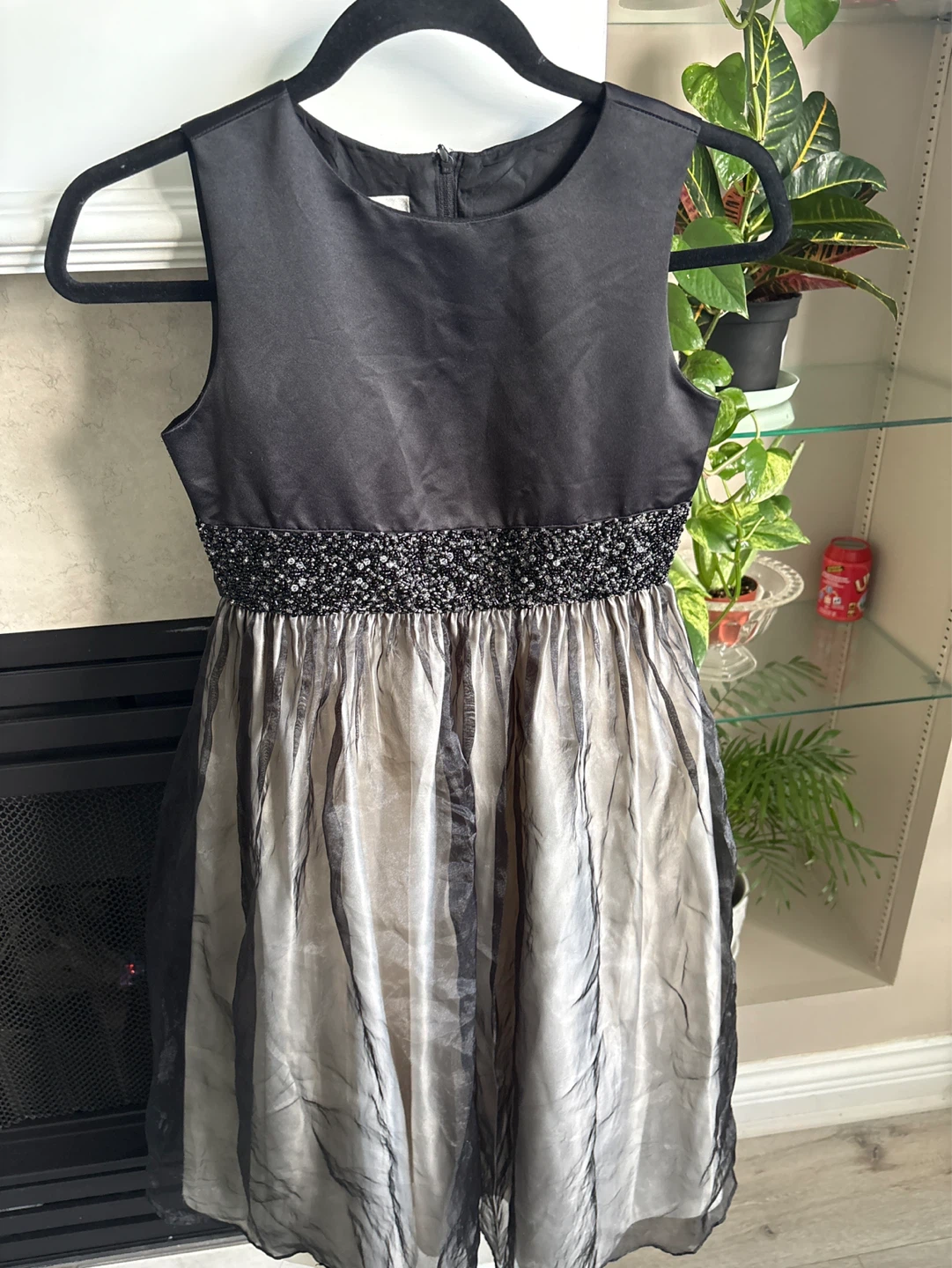 Girls' Black and Silver Dress - photo 2
