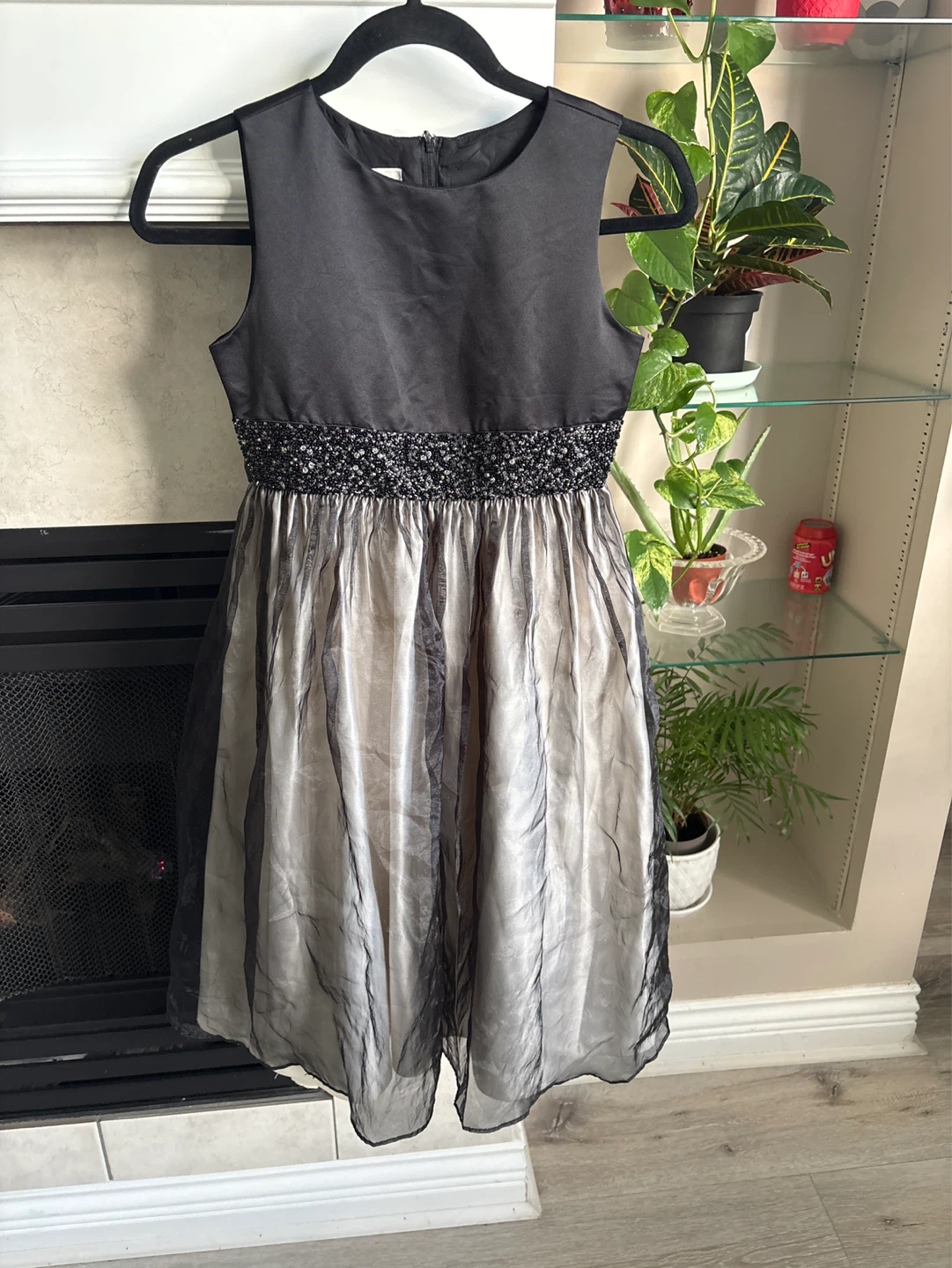 Girls' Black and Silver Dress - photo 4
