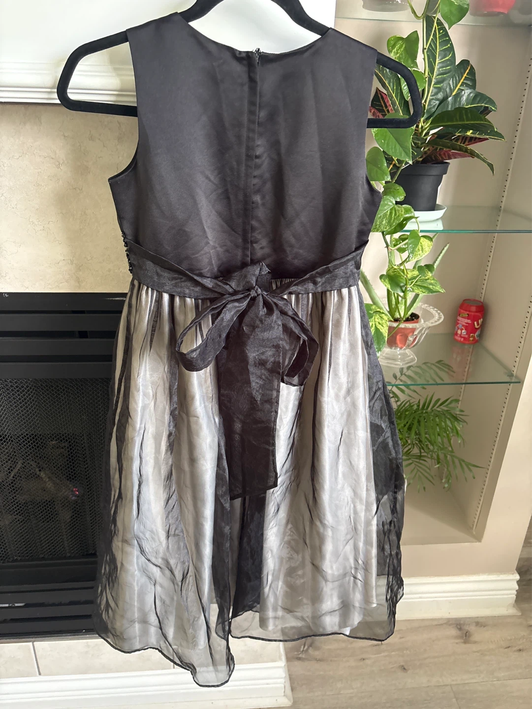 Girls' Black and Silver Dress - photo 5