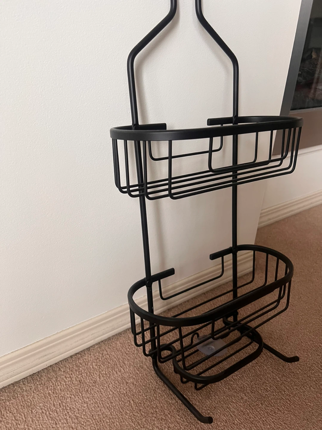 Black Metal Two-Tier Shower Caddy - photo 2
