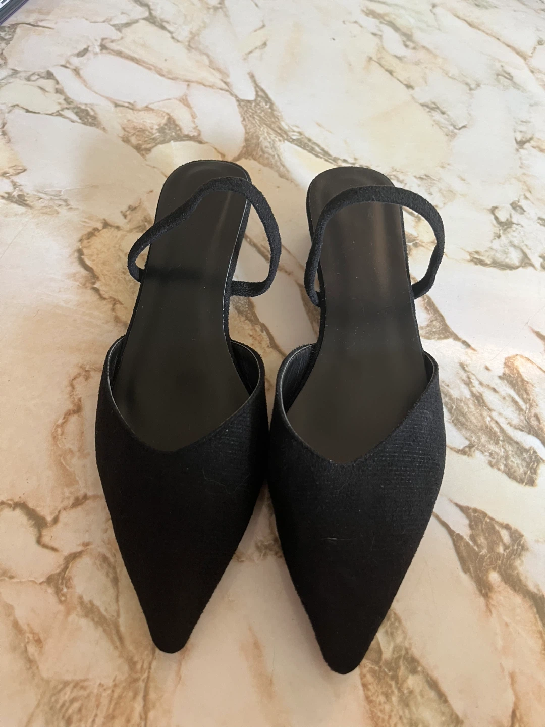 Black Slingback Heels