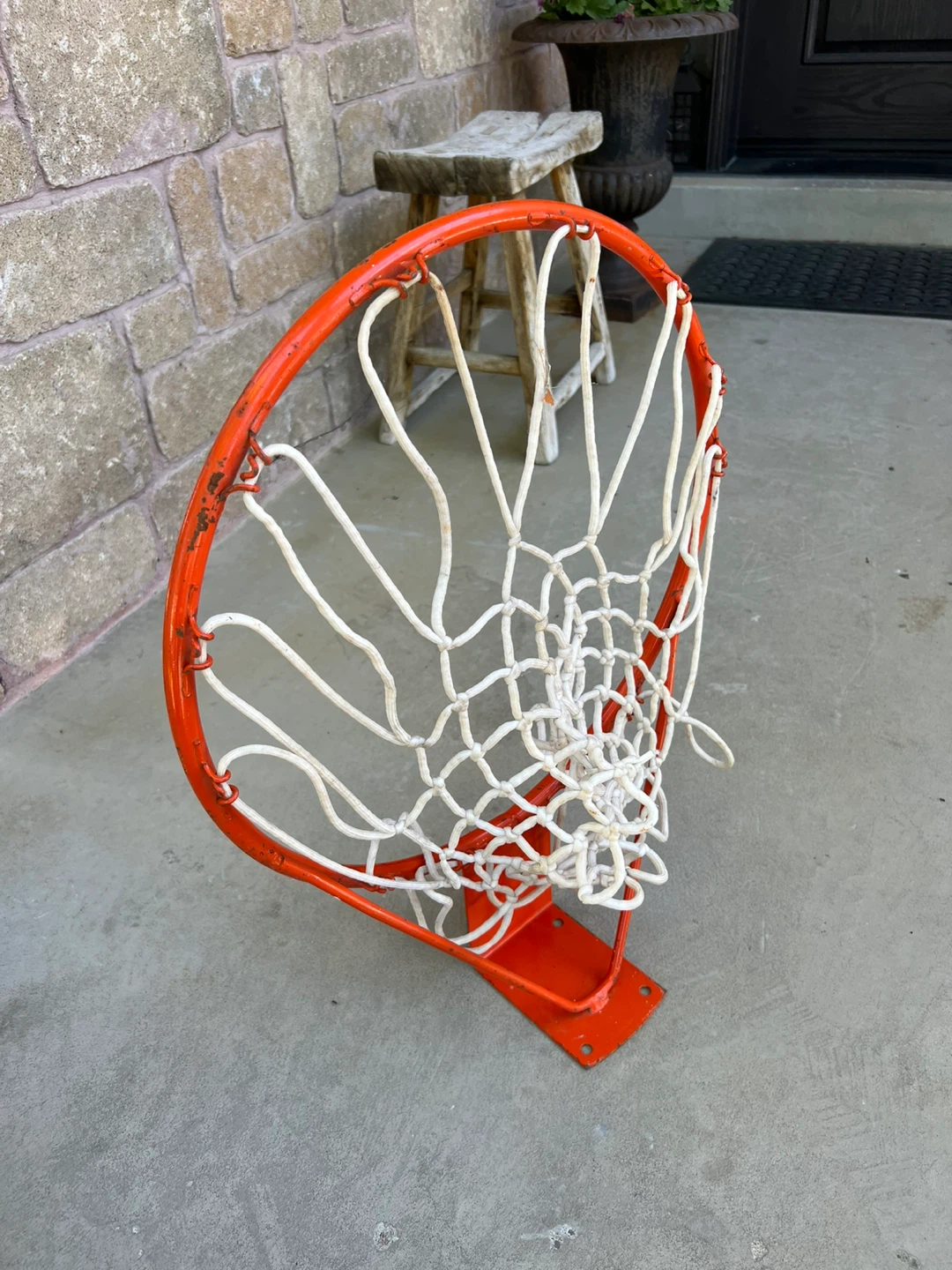 Orange Basketball Hoop with Net - photo 2