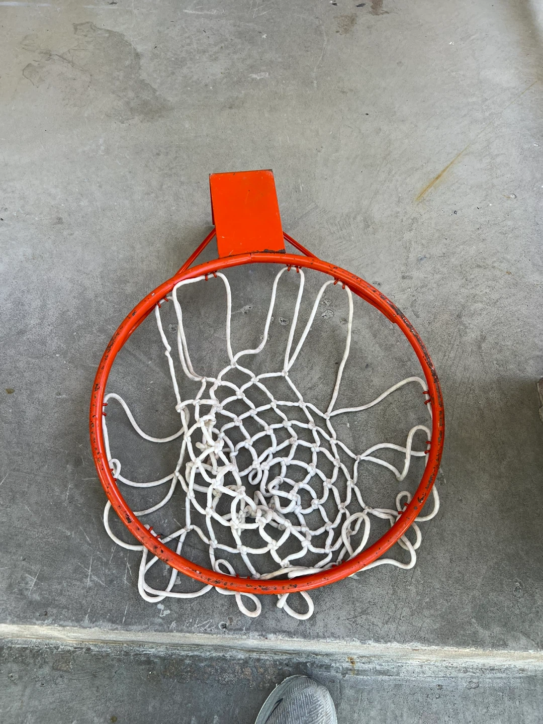 Orange Basketball Hoop with Net