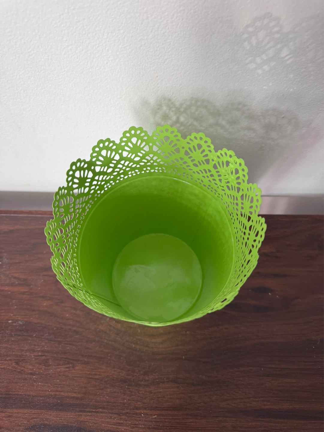Lime Green Decorative Metal Pot - photo 2