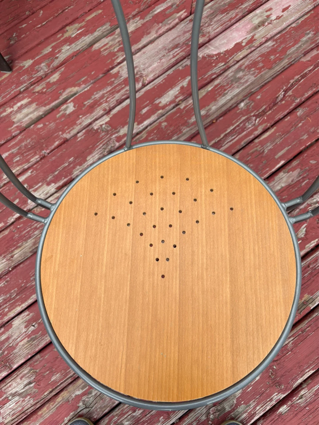 Metal and Wood Accent Chair - photo 2