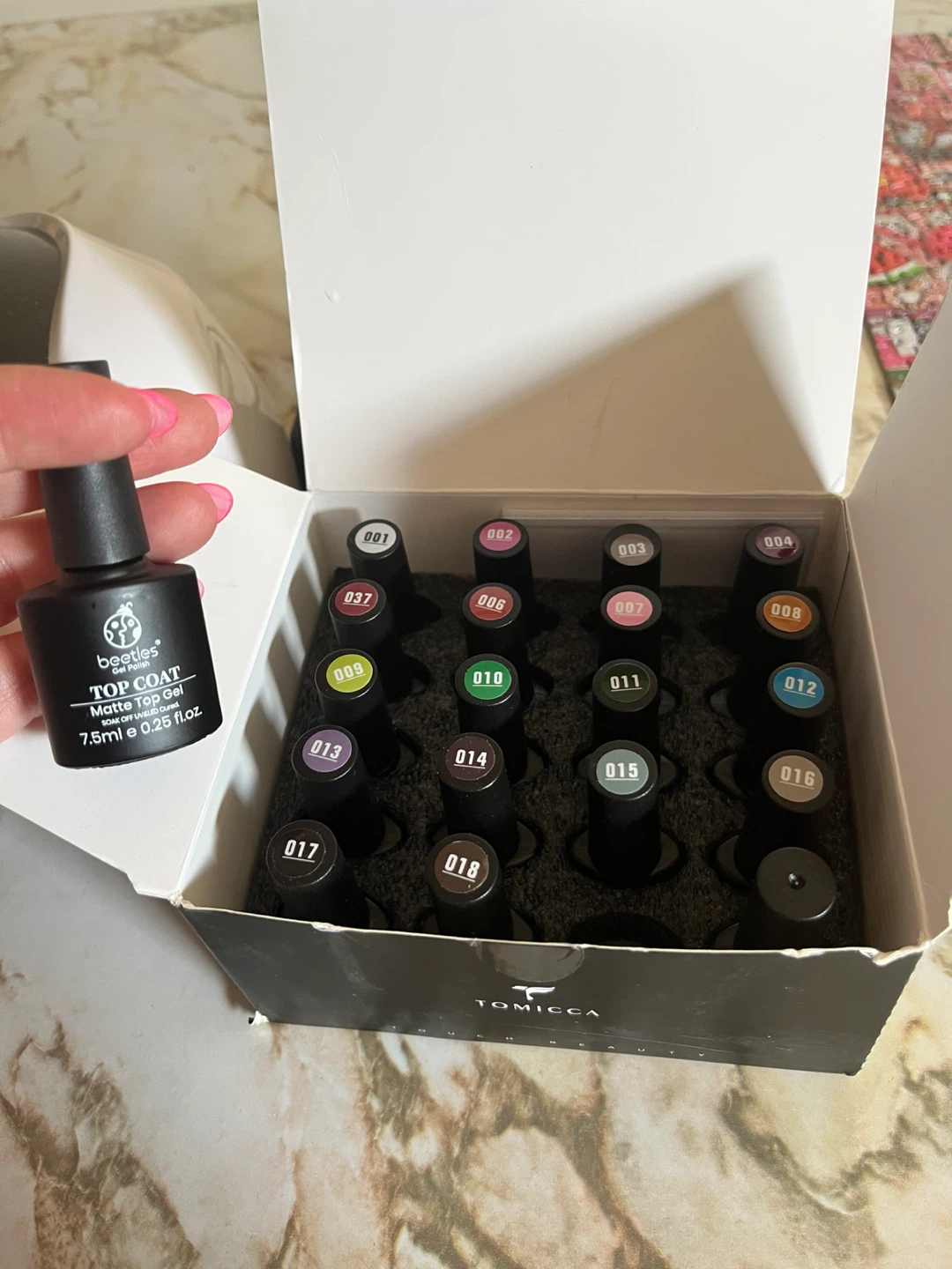 JEWHITENY 120W Nail Lamp with TOMICCA Gel Polish Kit - photo 2