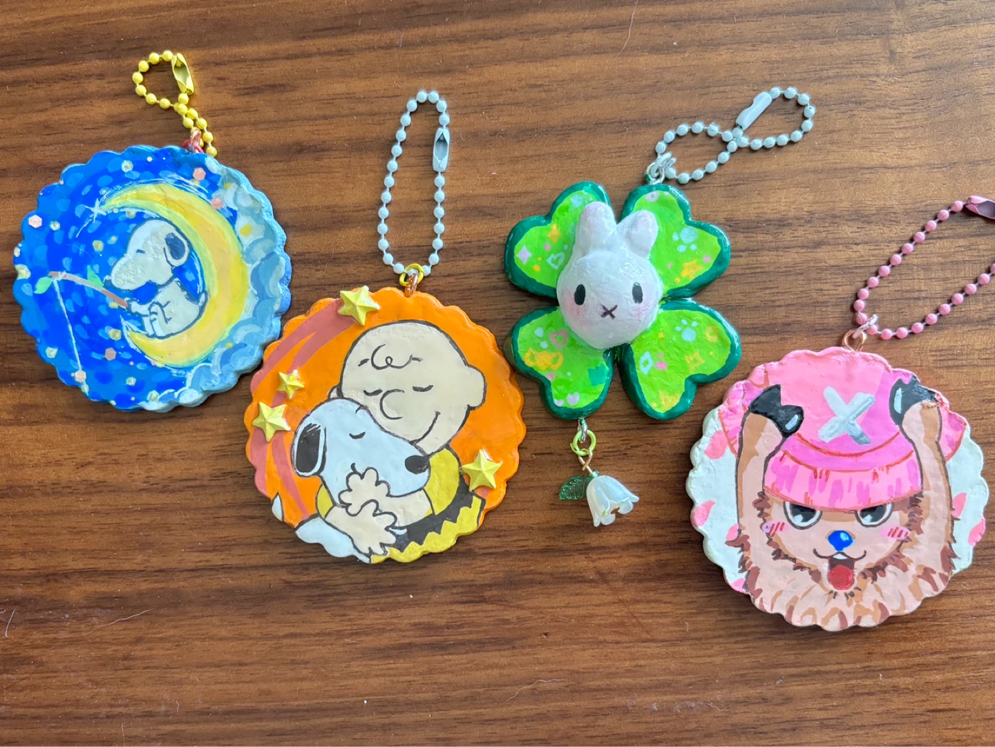 Peanuts & One Piece Charms