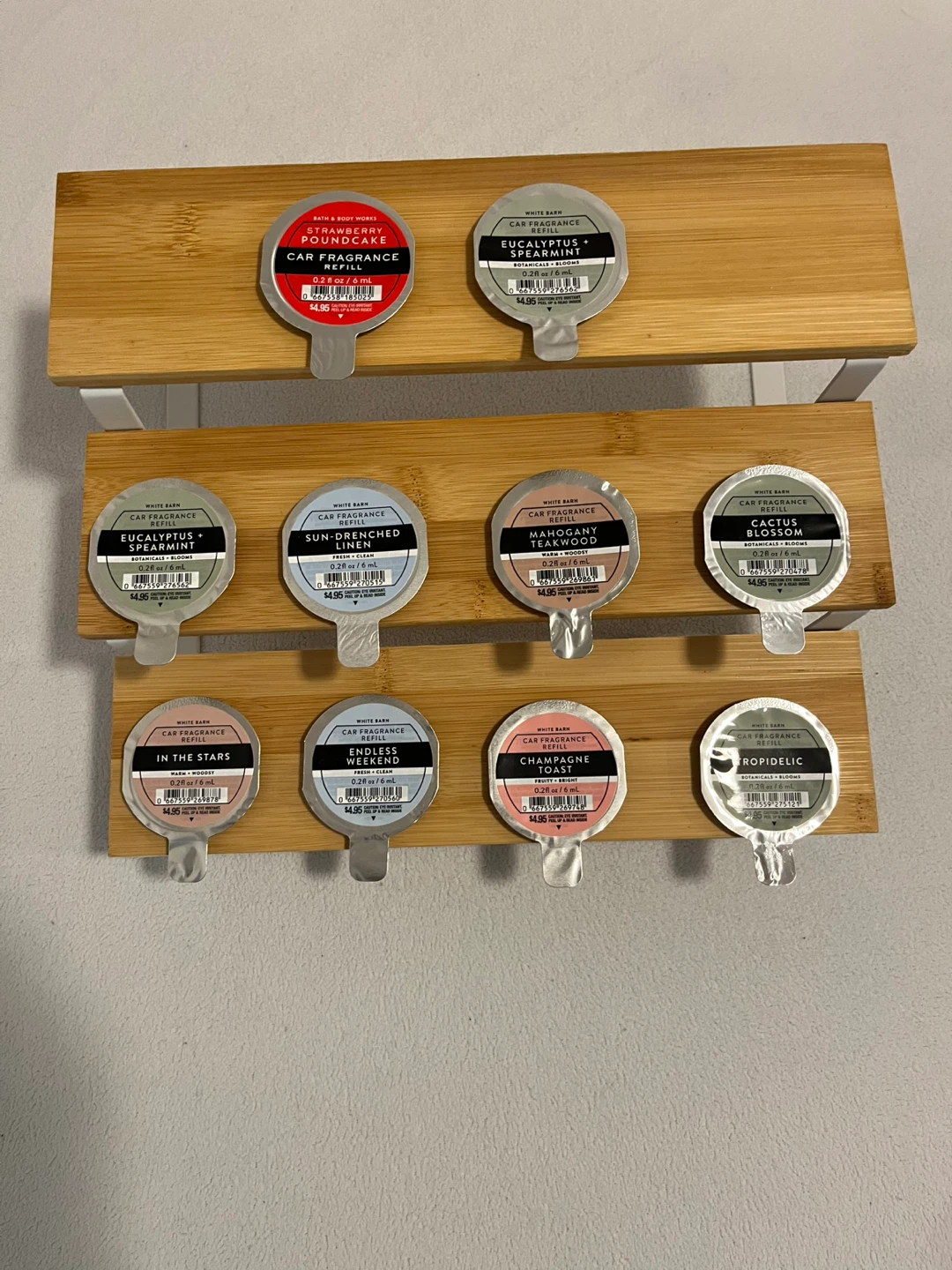 White Barn Car Fragrance Refills Lot