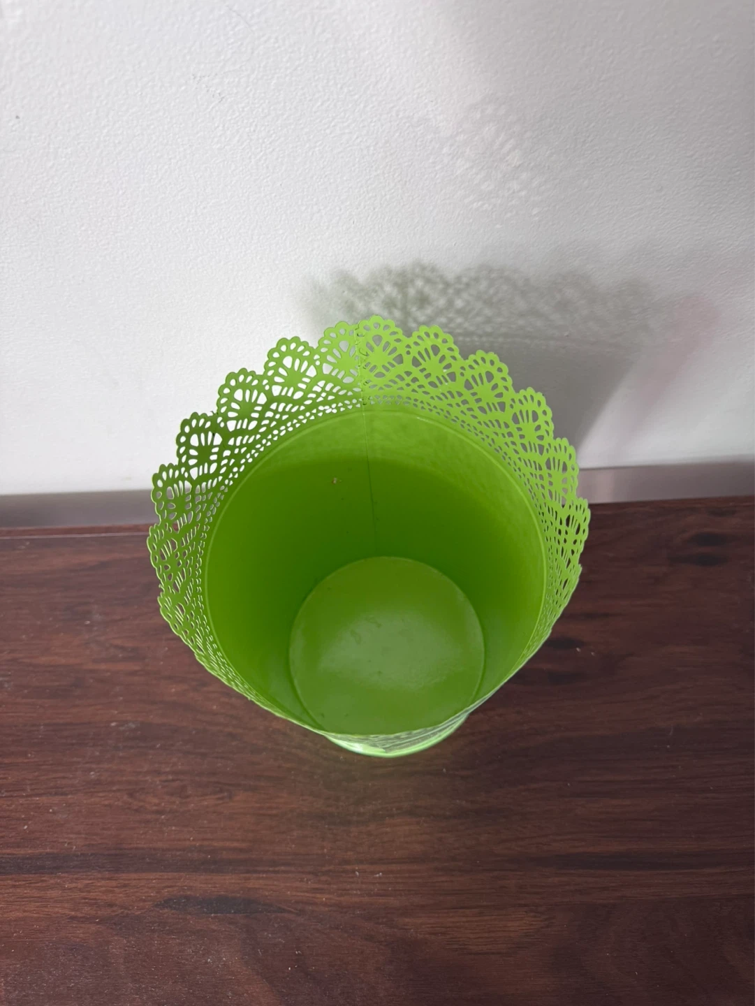 Lime Green Decorative Metal Pot - photo 2
