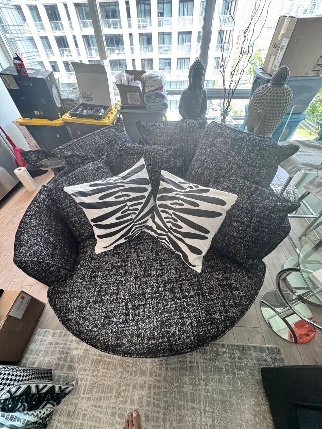 Large Armchair with Accent Pillows Aka NEST - photo 3