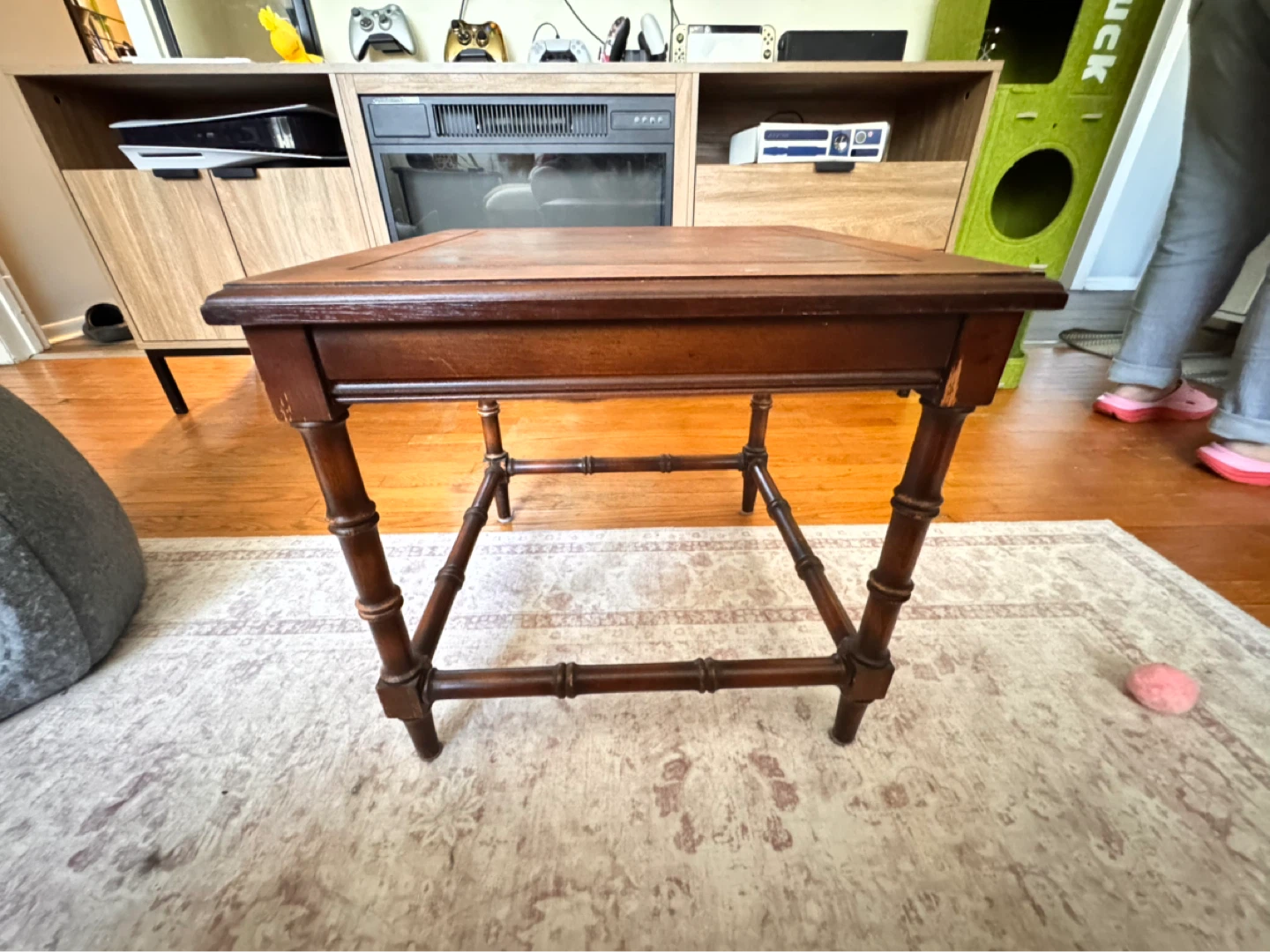 Vintage Wooden Side Table - photo 2