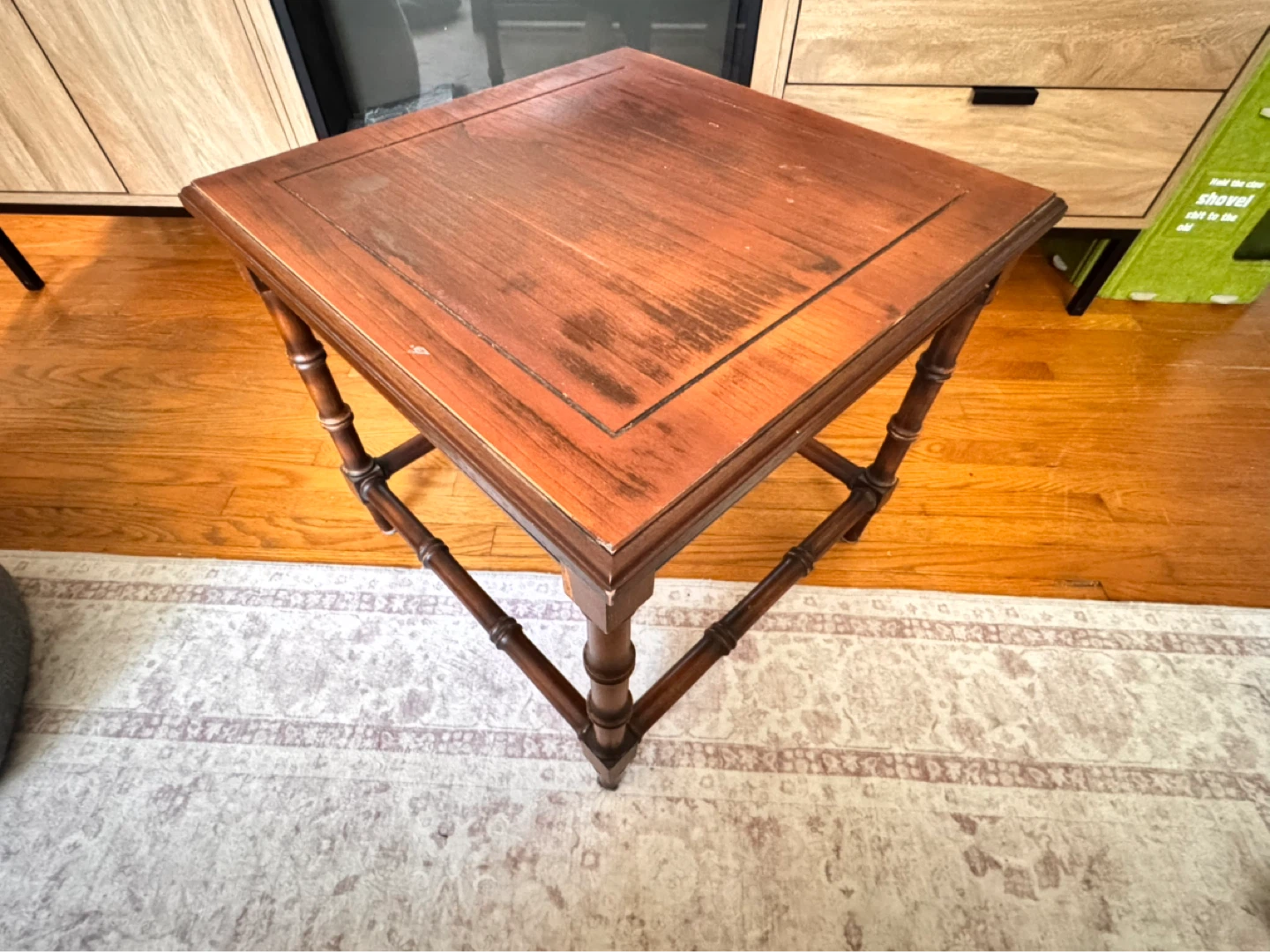 Vintage Wooden Side Table - photo 3
