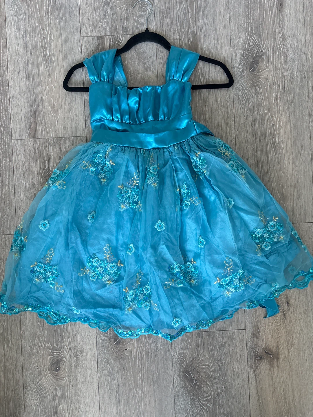 Blue Flower Girl Dress size 4