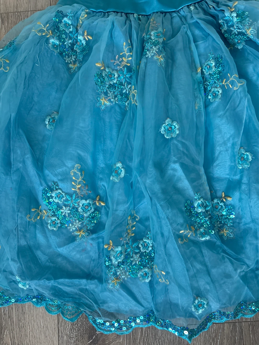Blue Flower Girl Dress size 4 - photo 2