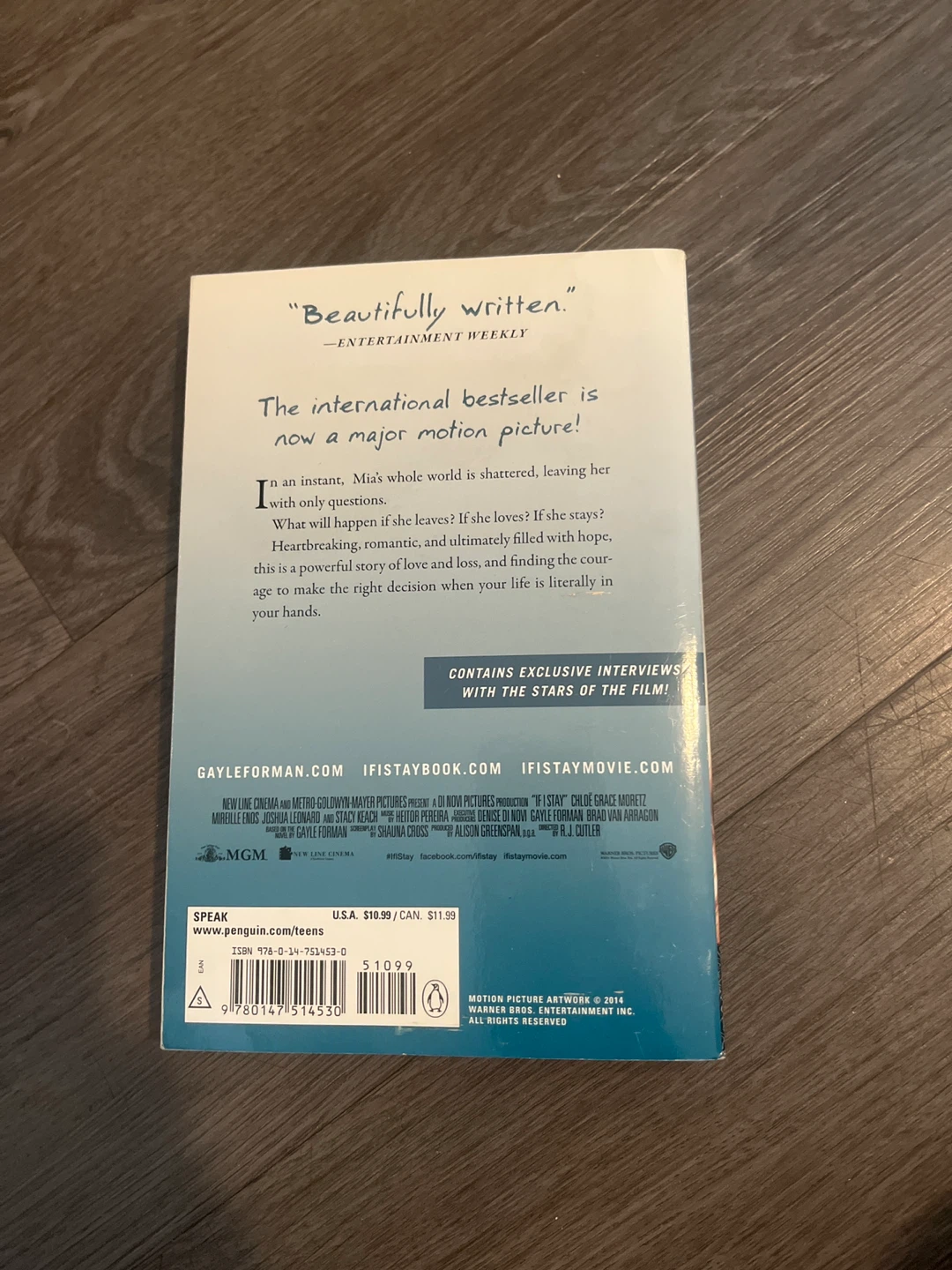 If I Stay by Gayle Forman Paperback Book - photo 2