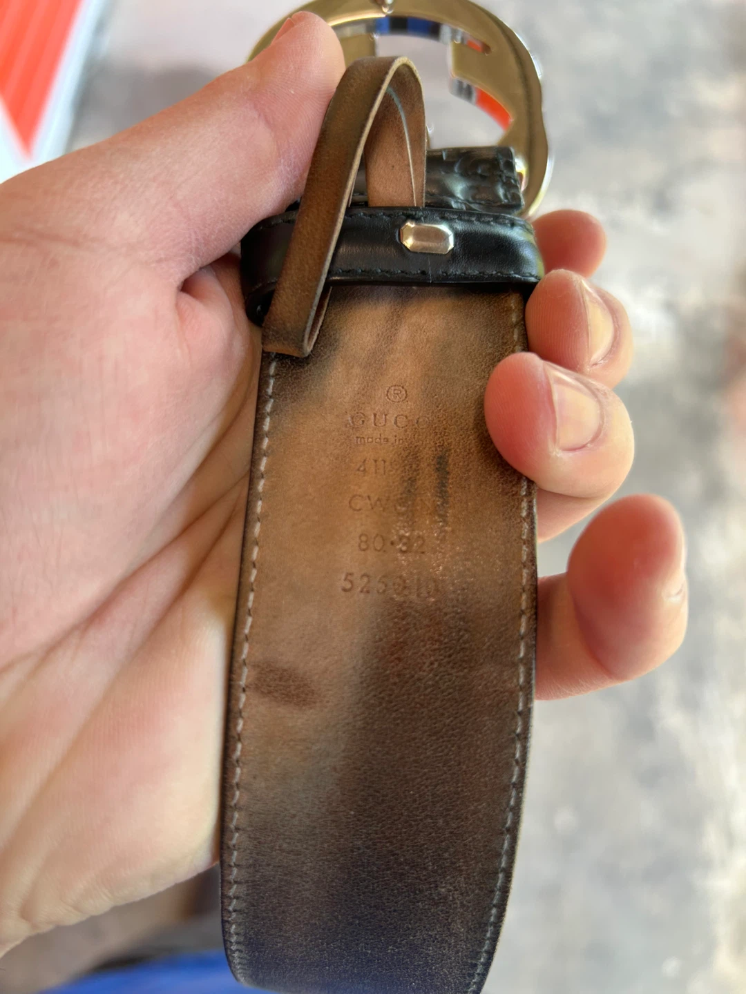 Gucci belt size 80/32 - need gone (with dustbag) - photo 2
