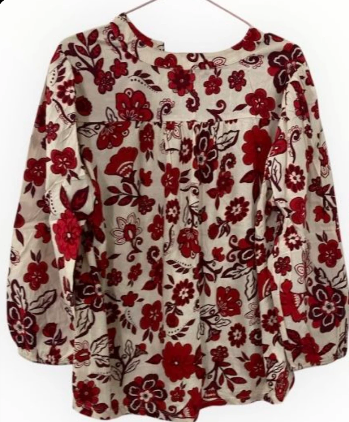 Women's Floral Print Long Sleeve Blouse - photo 3