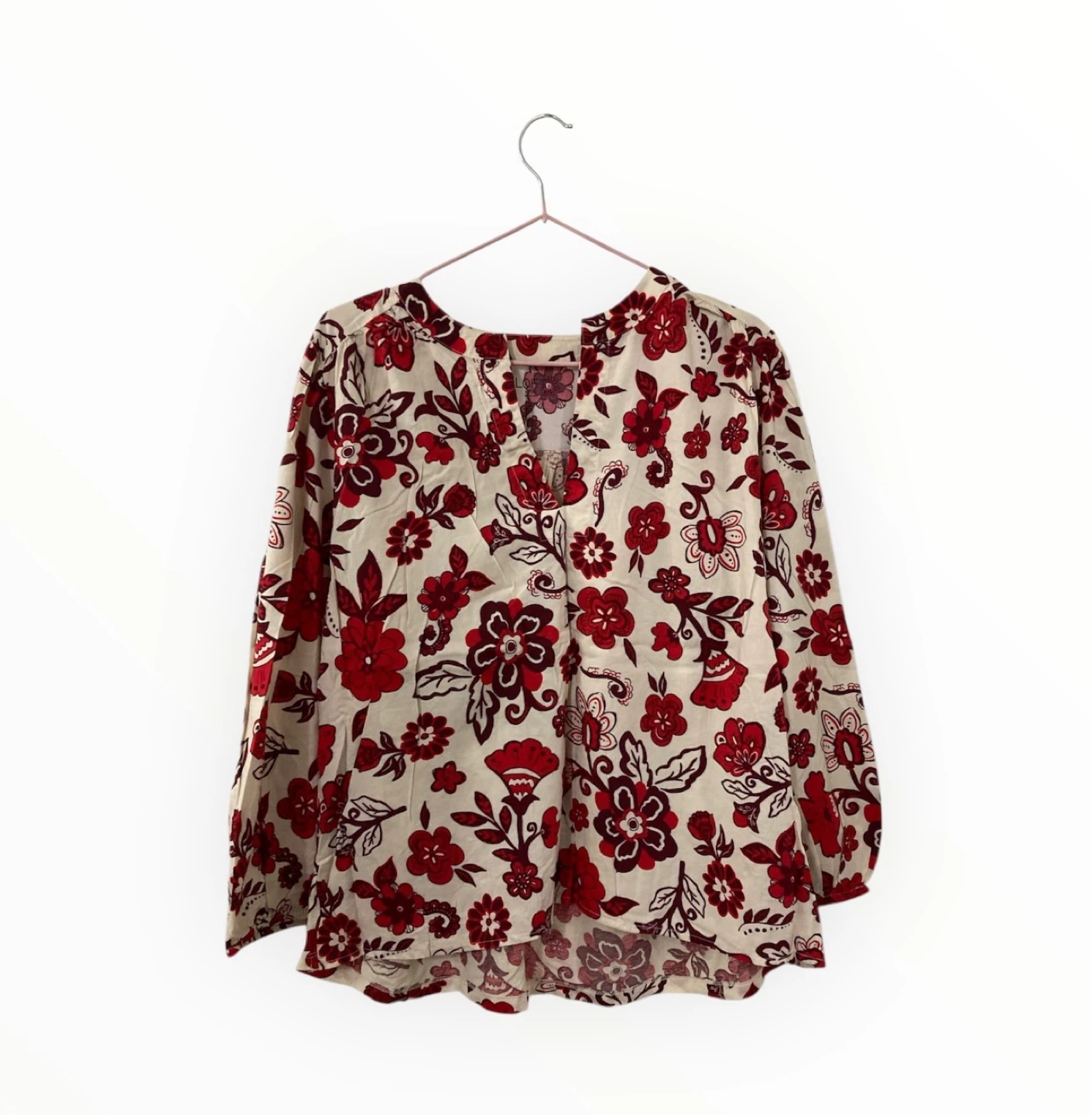 Women's Floral Print Long Sleeve Blouse - photo 2
