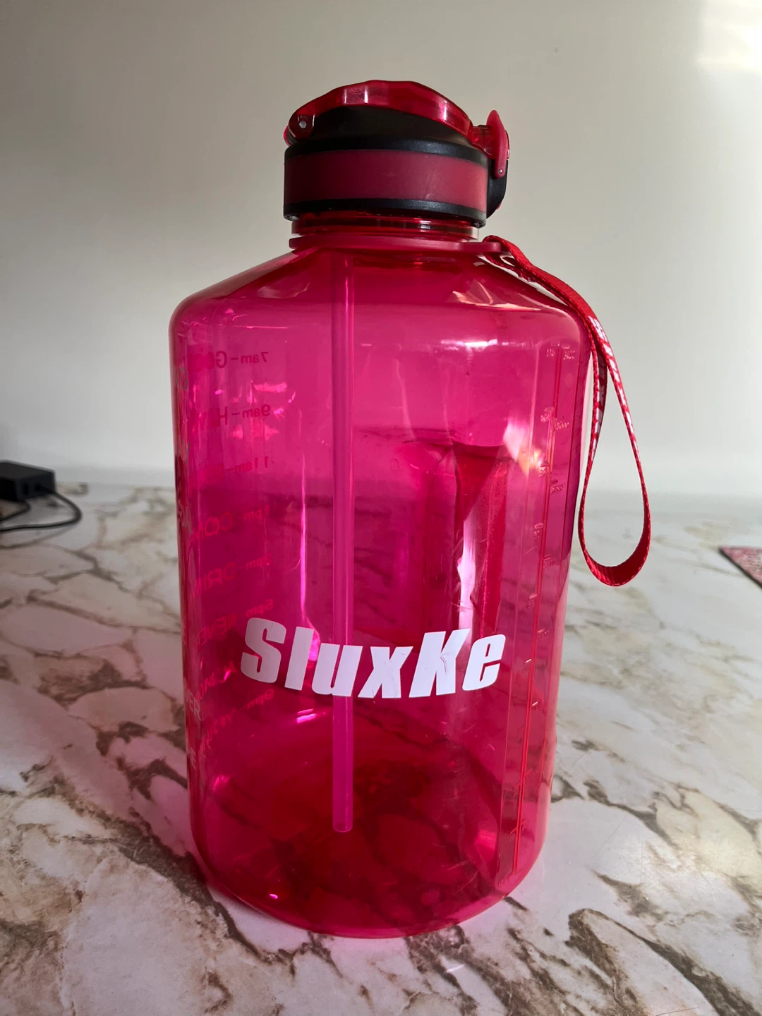 StuxKe Large Water Bottle with Straw