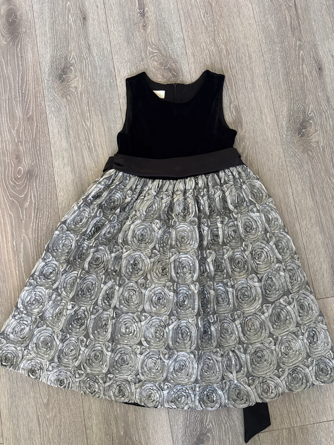 Girls' Velvet & Rose Dress