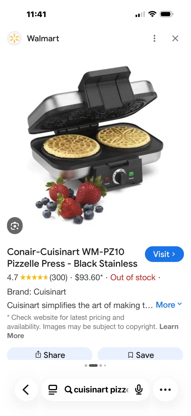 Cuisinart Pizzelle Press WM-PZ10 - photo 2