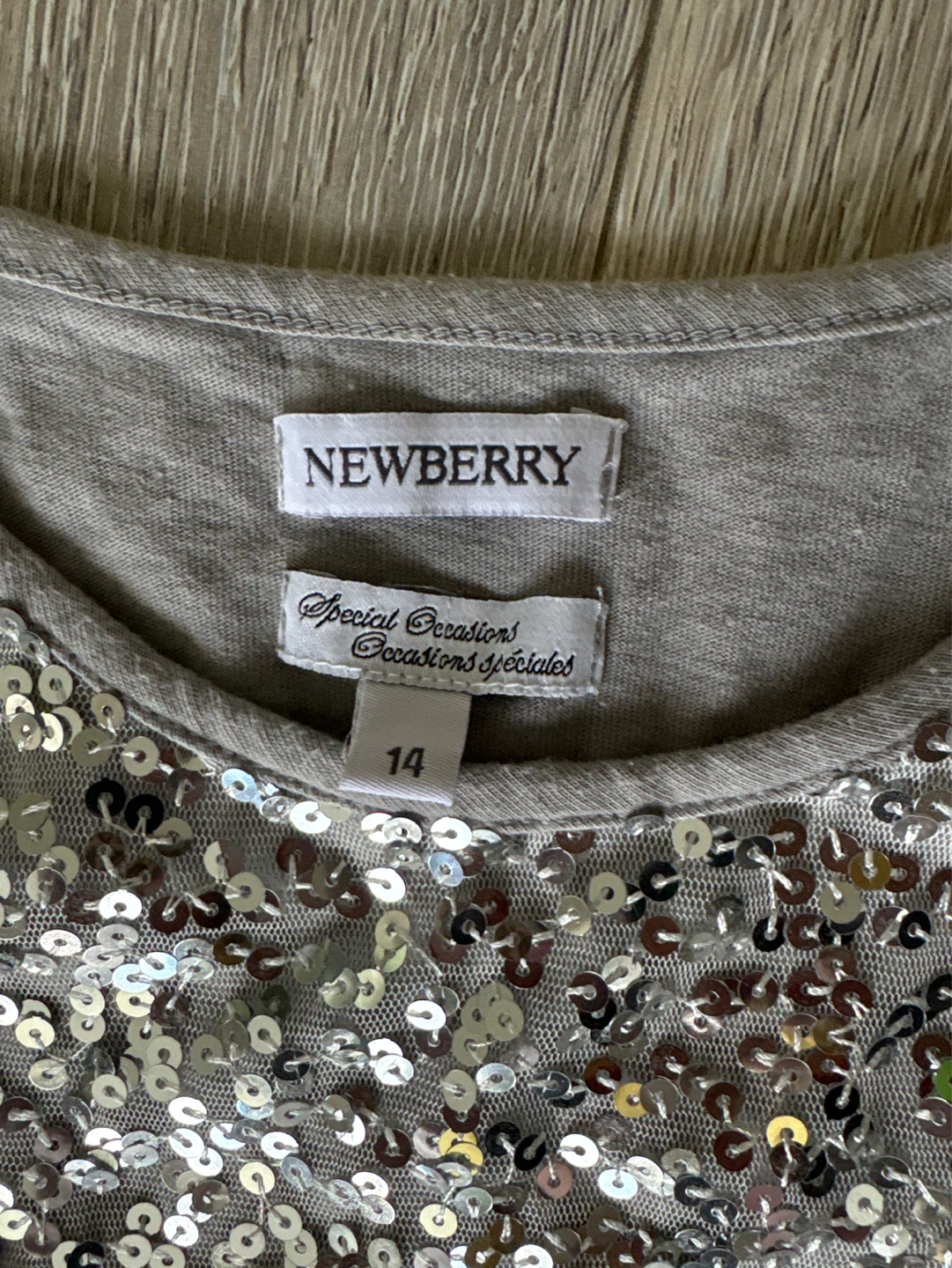 NEWBERRY Girls Sequin Tulle Dress Size 14 - photo 5