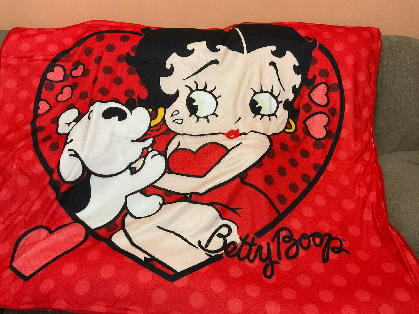 Betty Boop Fleece Throw Blanket