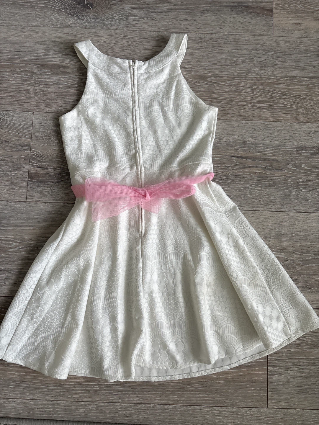 The Children's Place White Jeweled Dress Size 8 - photo 4