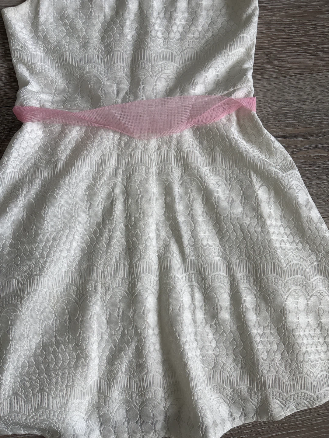 The Children's Place White Jeweled Dress Size 8 - photo 2