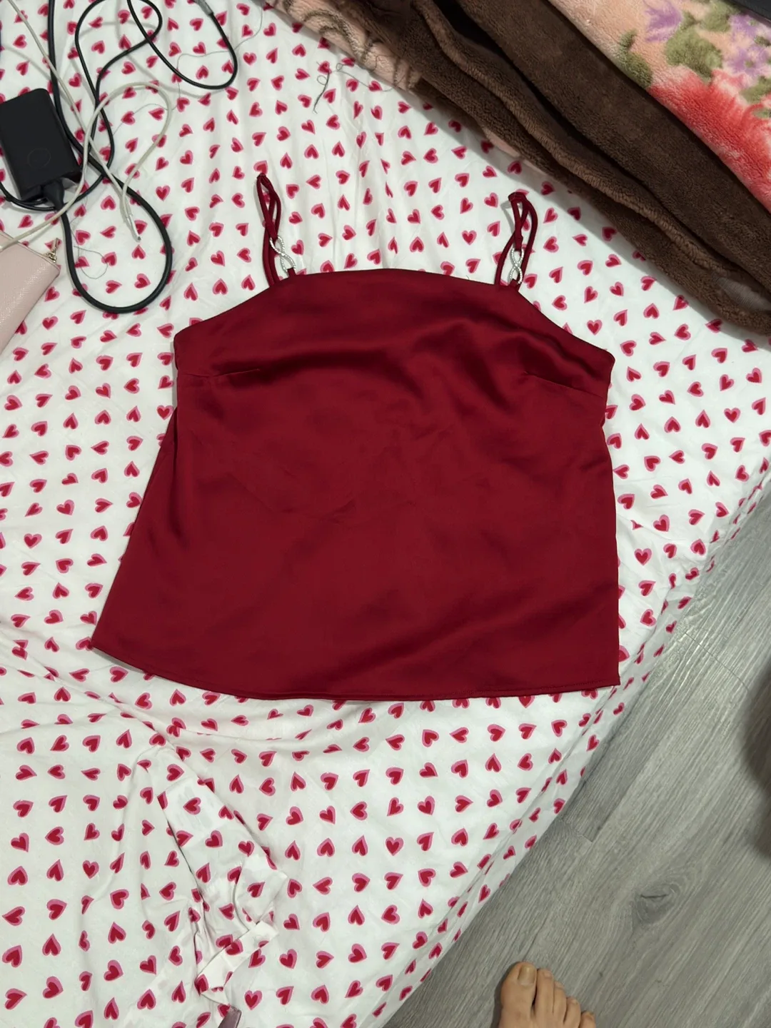 H&M Red Cami Top - Size S - photo 3