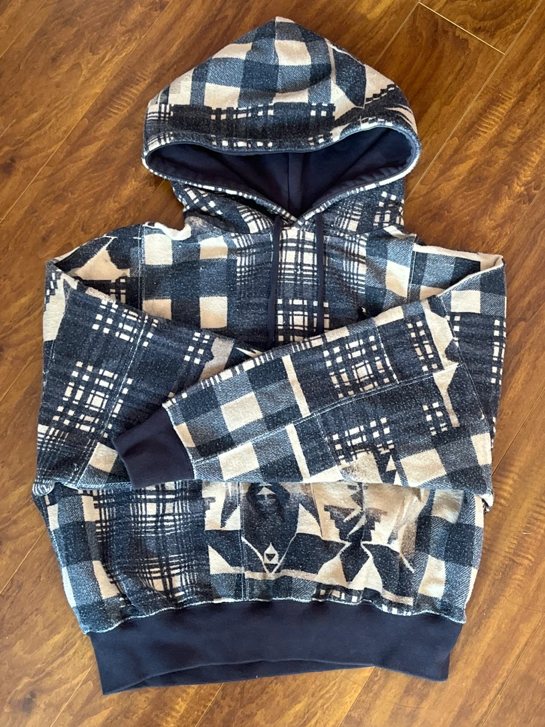 Polo Ralph Lauren Patchwork Plaid & Aztec Print Hoodie