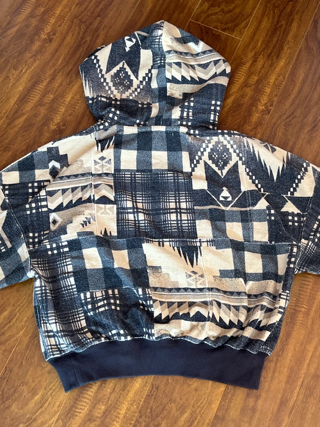 Polo Ralph Lauren Patchwork Plaid & Aztec Print Hoodie - photo 5