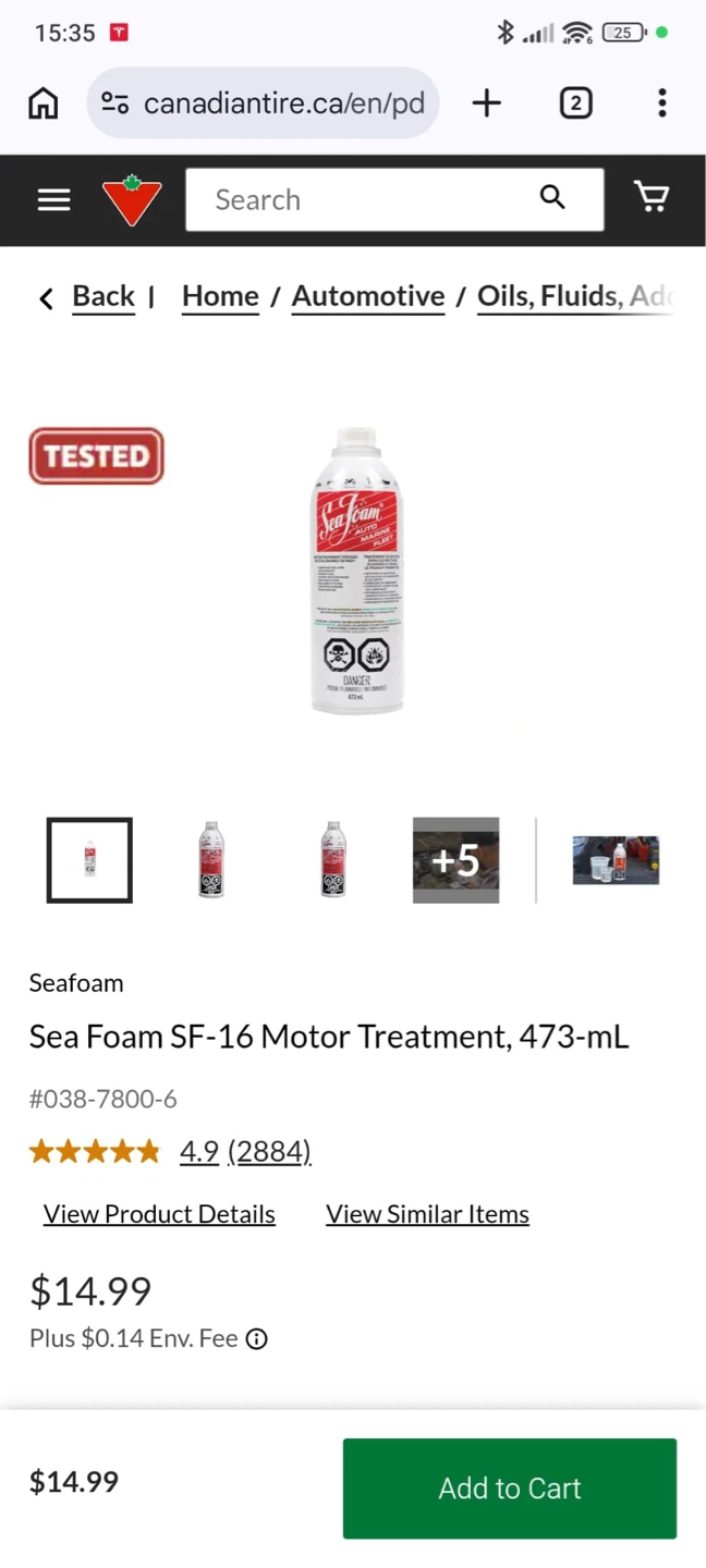 Sea Foam SF-16 Motor Treatment, 473-mL Brand New $7 - photo 2