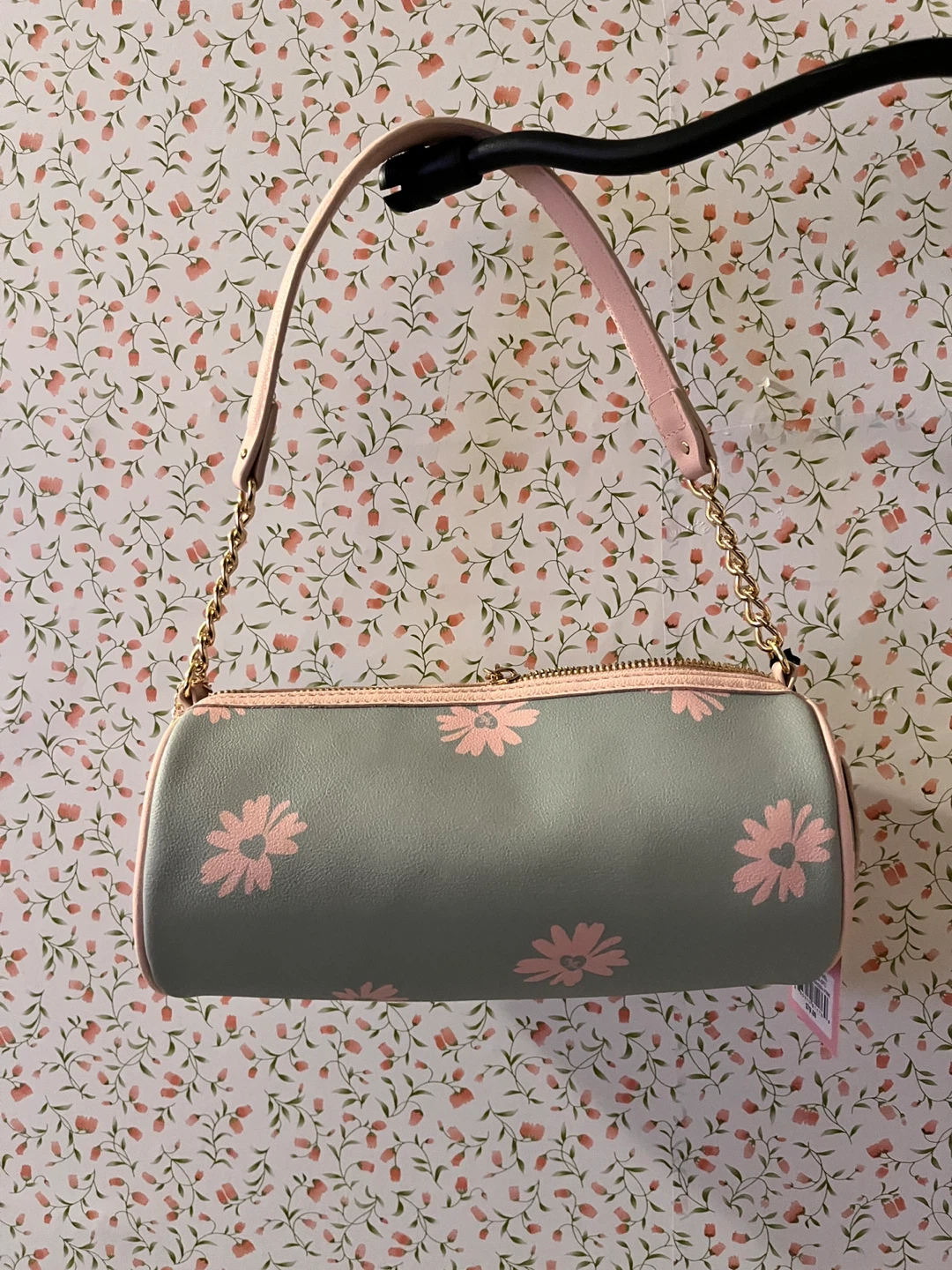 Juicy Couture Floral Cylinder Shoulder Bag Blue Pink - photo 2