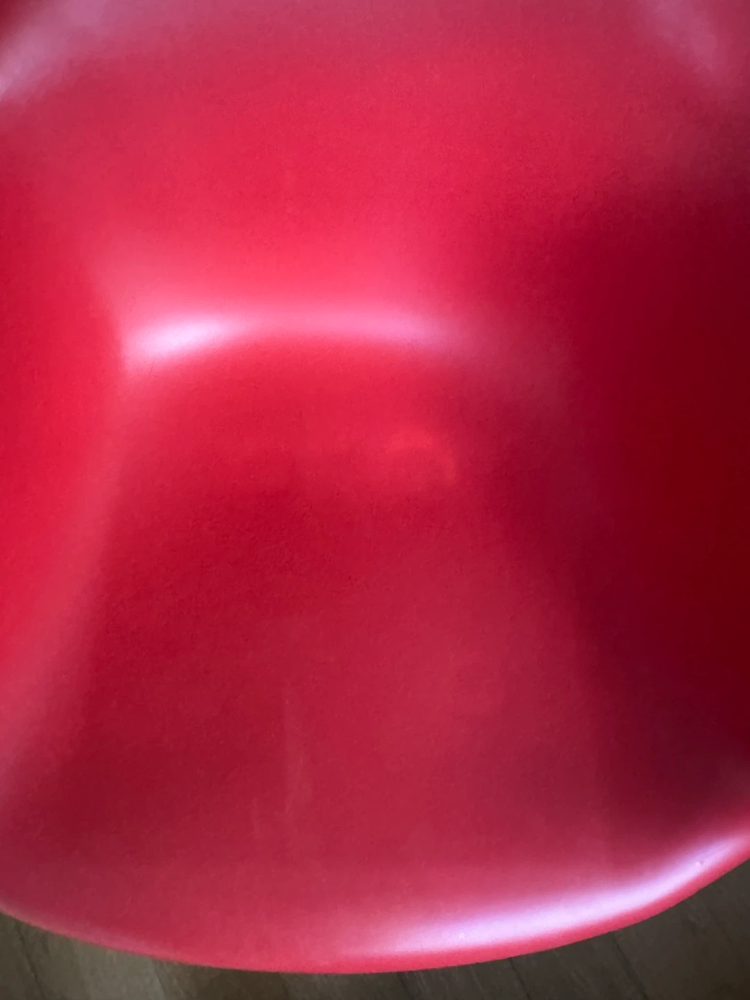 RED EAMES SHELL ARM CHAIR MID CENTURY MODERN DINING DESK SIDE - photo 2