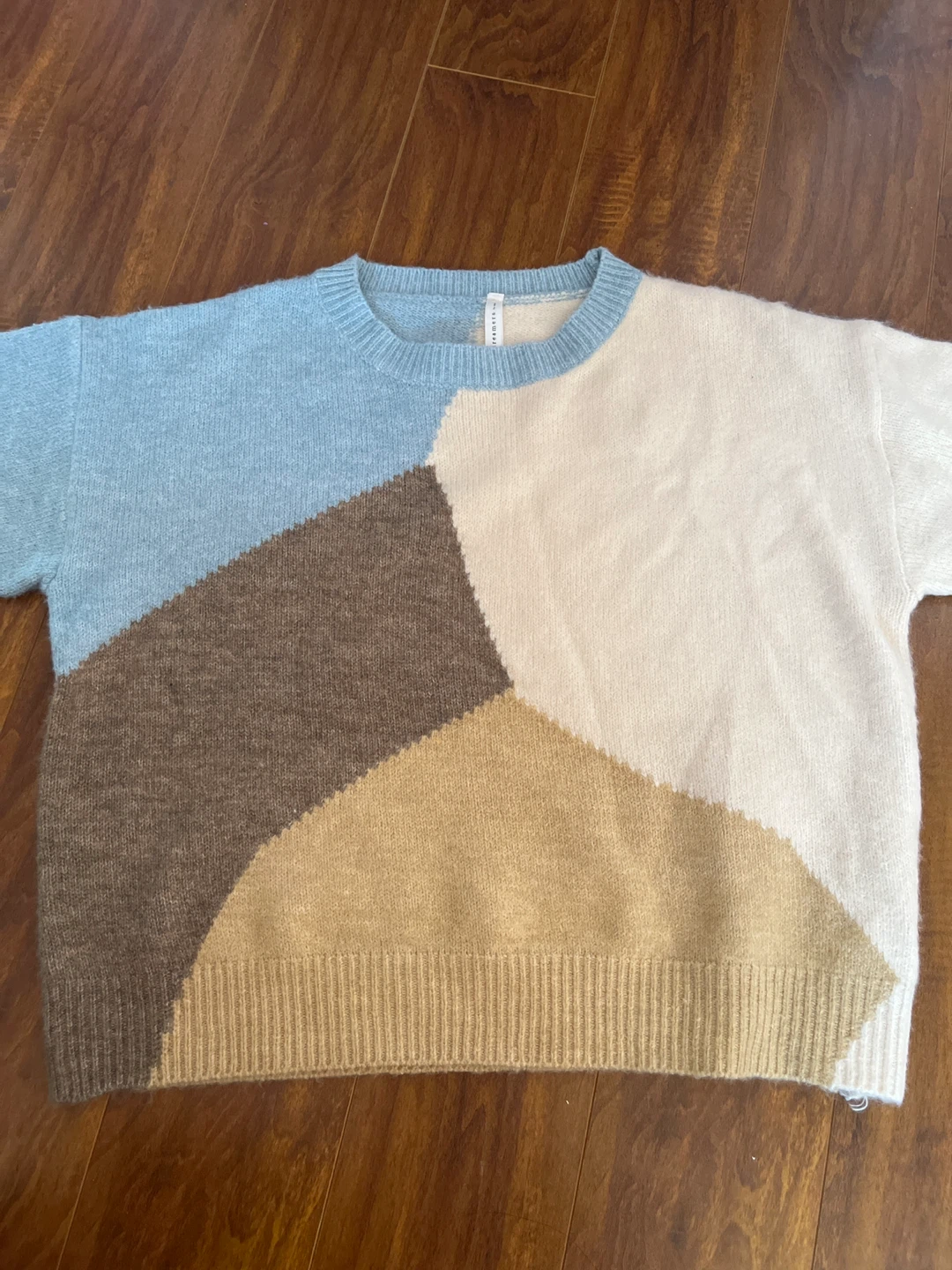 Oatmeal Beige Oversized Crewneck Sweatshirt - Size XS/S⁠ - photo 2