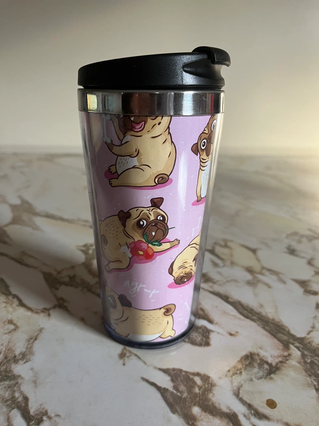Travel Mug with Pug Design - photo 2