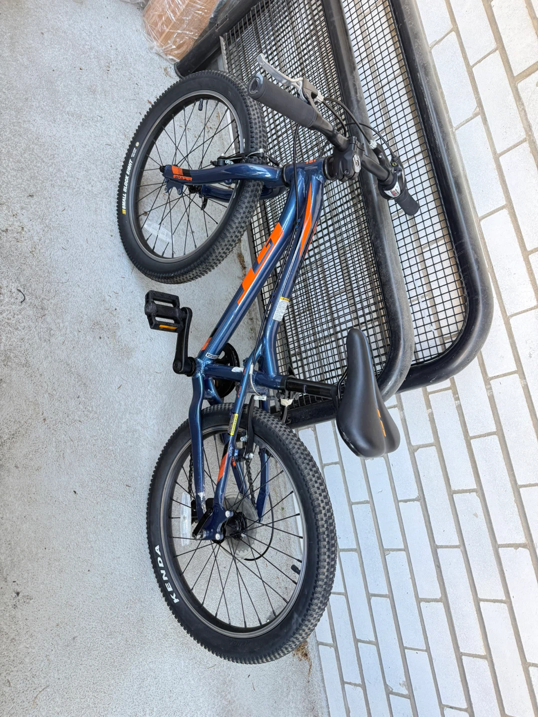 Blue kids' bike