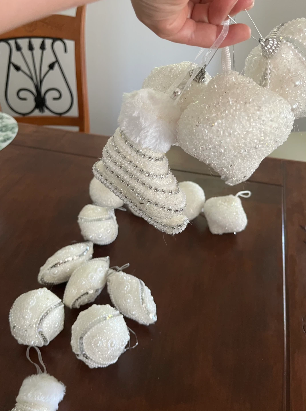 White Assorted Christmas Ornaments - photo 4