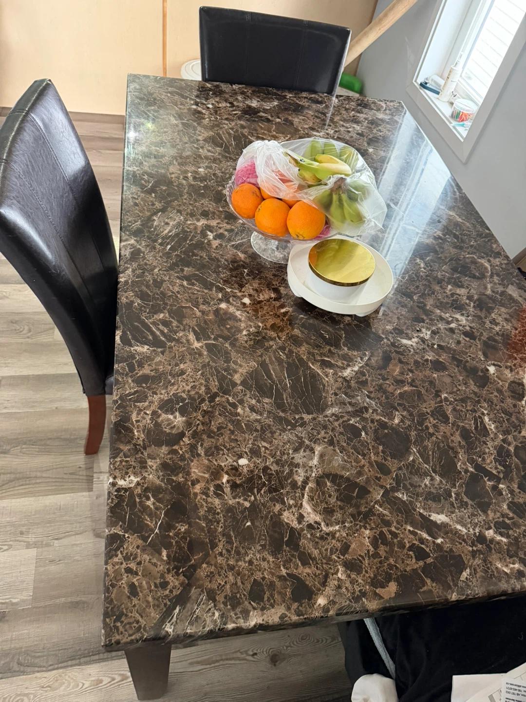 Dining Table with Marble Top