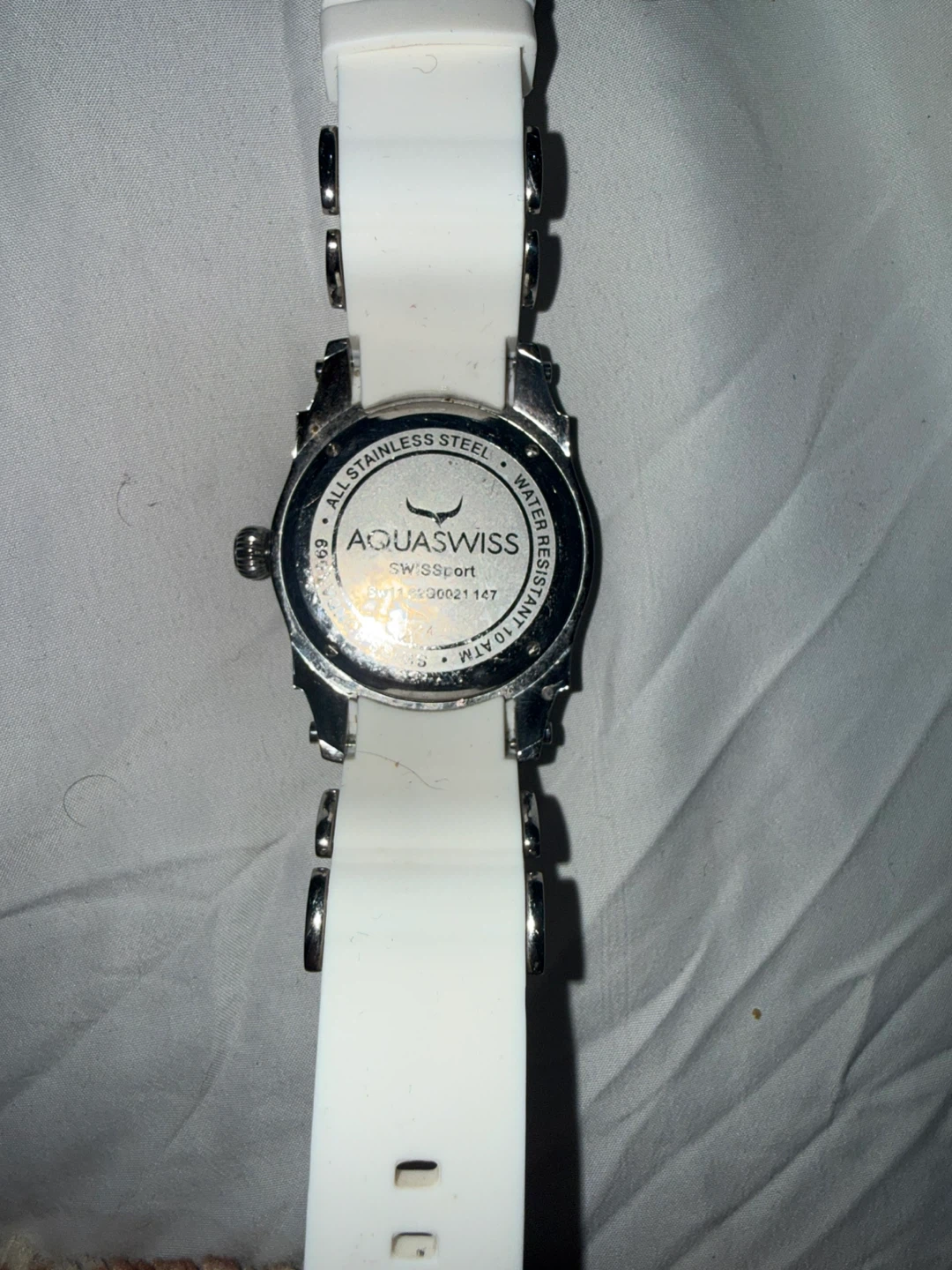 AquaSwiss SWISSPORT White Watch womens - photo 2