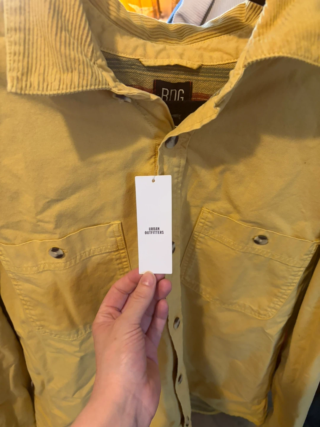 BDG Yellow Corduroy Collar Shirt - photo 3