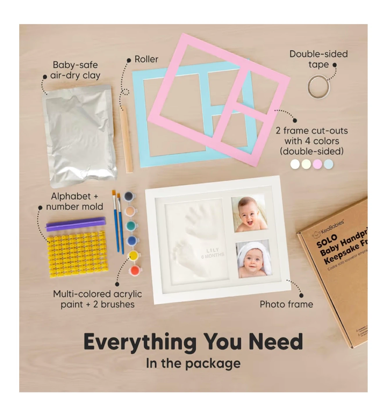 [Brand New] Baby Handprint and Footprint Keepsake Kit - photo 4