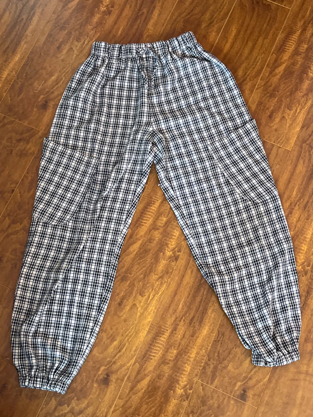 Zara Kids Plaid Jogger Cargo Pants