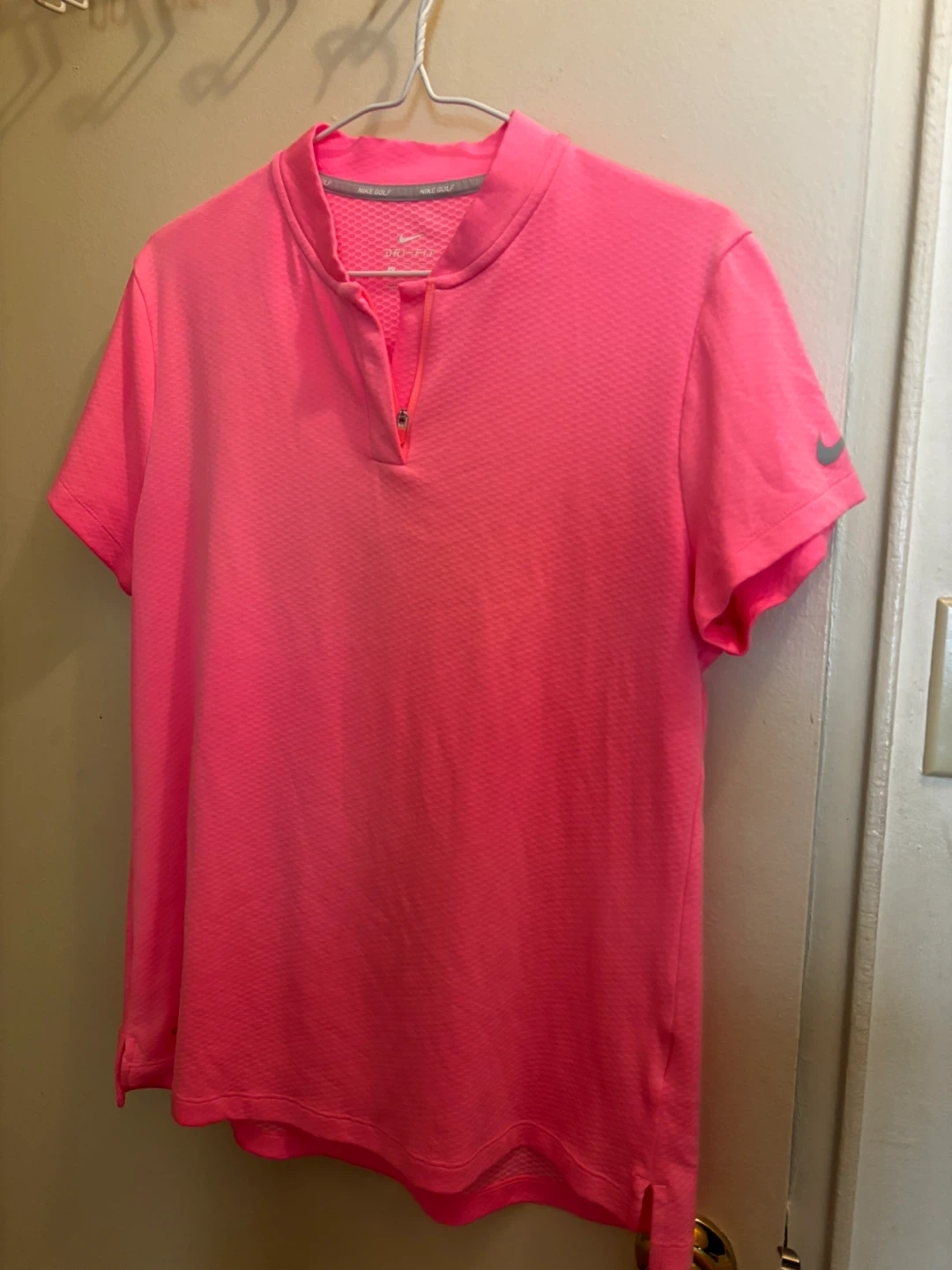 Nike Golf Dri-FIT Women's Pink Polo Shirt Size L
