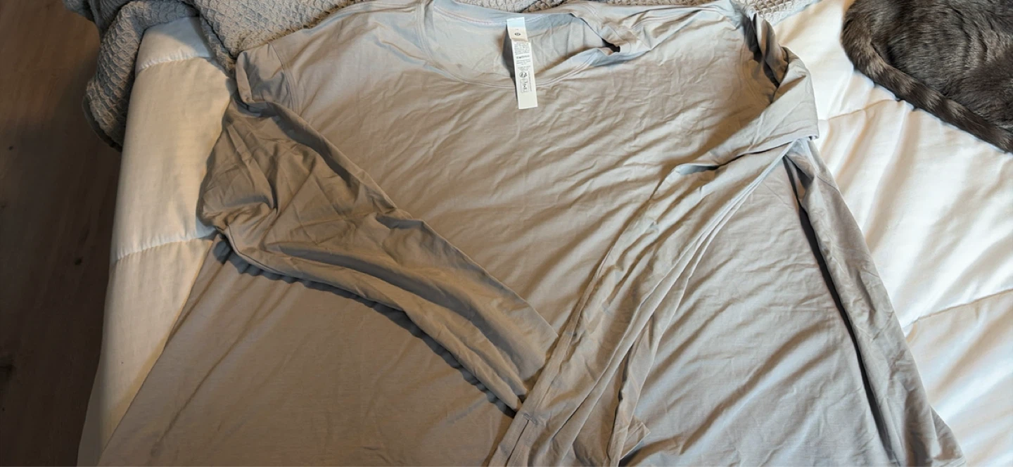Lululemon Long Sleeve Shirt Size 14 Grey