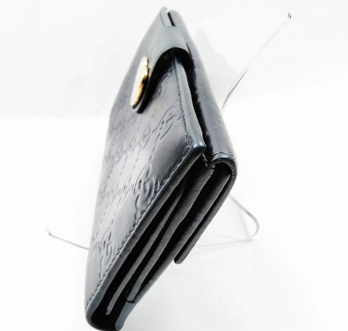 Gucci Black Leather Embossed Long Wallet - photo 3