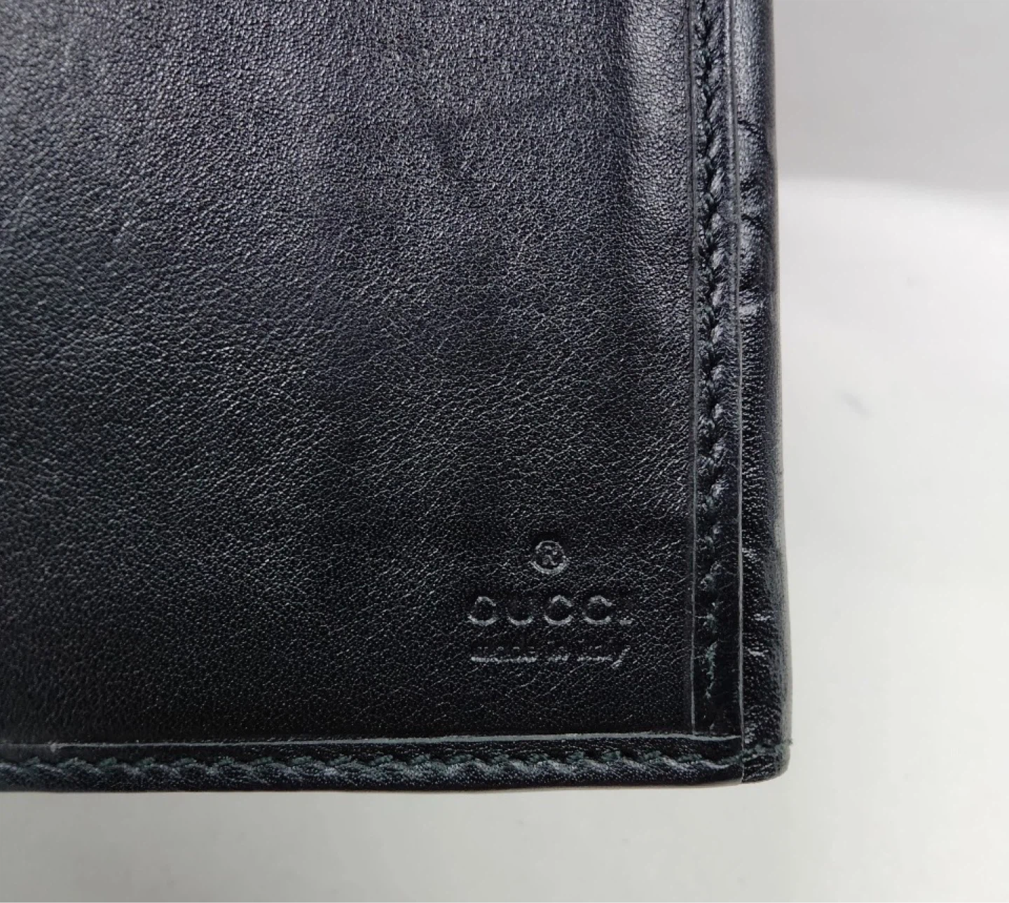 Gucci Black Leather Embossed Long Wallet - photo 5