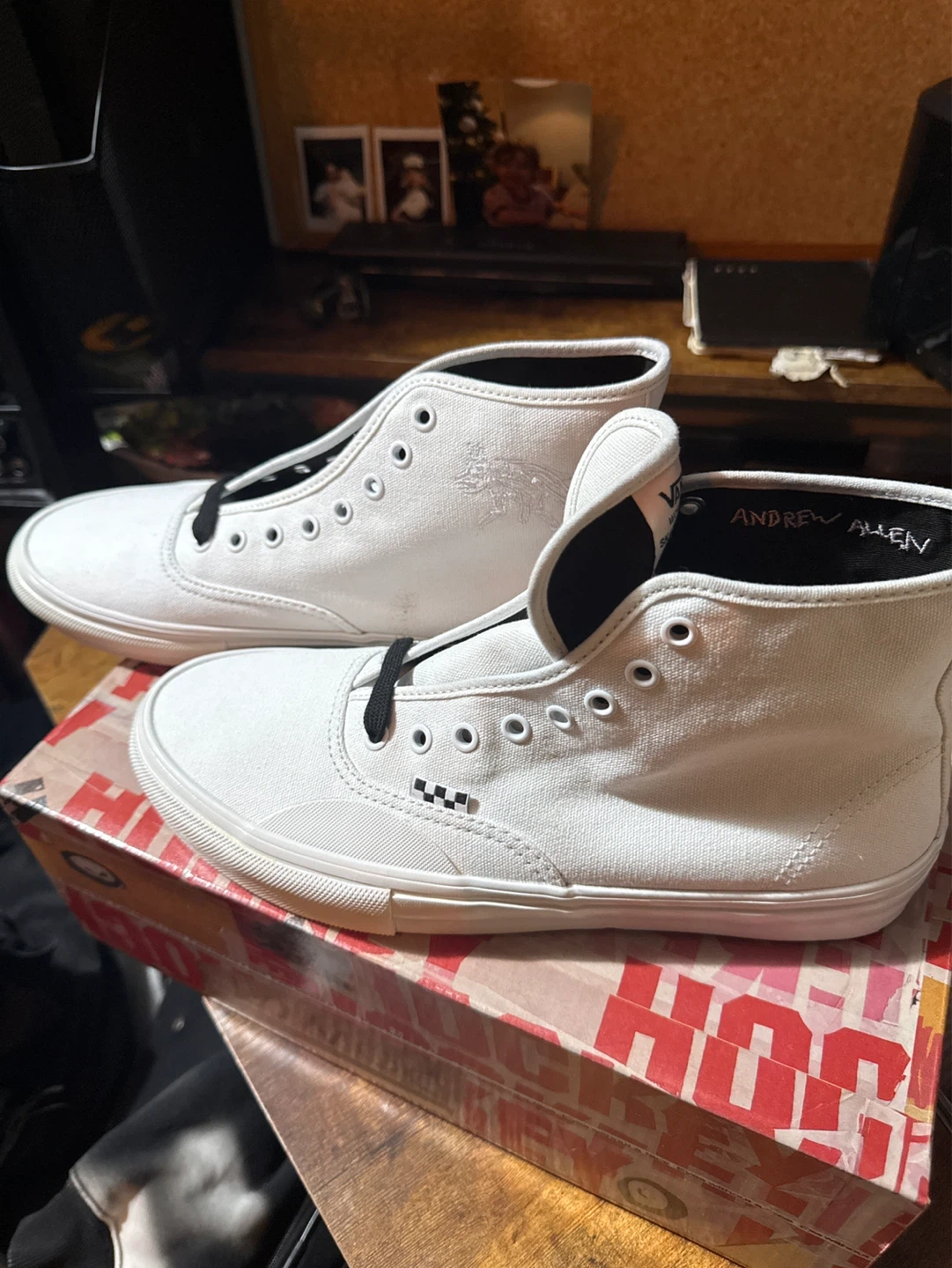 BNIB Vans x HOcKEY Andrew Allen Authentic Hi US10